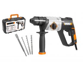 Worx WX339.3 - Martillo horizontal 3 Funciones 800W 2,5J