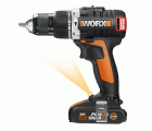 Worx WX373 - Taladro percutor Brushless 20V 2.0Ah (2 bat)