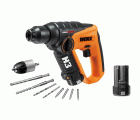 Worx WX382.6 - H3 Martillo / Taladro / Atornillador 12V 2.0Ah (2 bat)