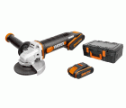 Worx WX800 - Amoladora 115mm 20V 2.0Ah (2 bat)