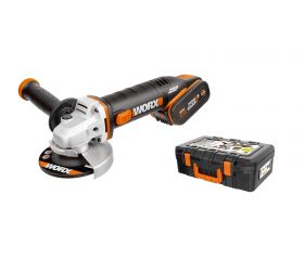 Worx WX800.2 - Amoladora 115mm 20V 6.0Ah (1 bat)