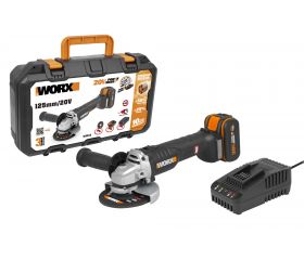 Worx WX812 - Amoladora Brushless 125mm 20V 4.0Ah (1 bat)