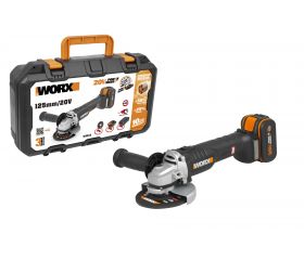 Worx WX812 - Amoladora Brushless 125mm 20V 4.0Ah (1 bat)