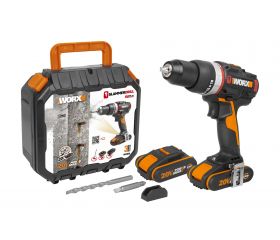 Worx WX-JCR - Taladro percutor Brushless Slammer Drill 20V 2.0Ah (2 bat)