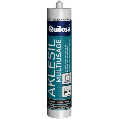 AKLESIL Uso General Silicona Ácida 280 ml blanco