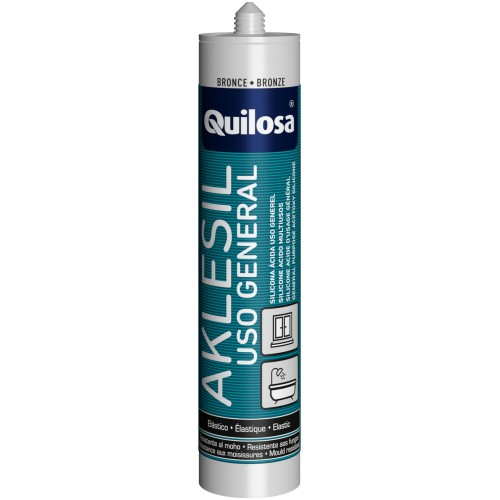 AKLESIL Uso General Silicona Ácida 280 ml marrón