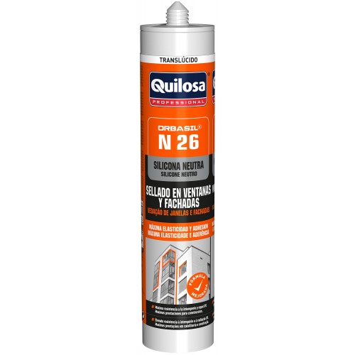 ORBASIL Silicona N-26 para ventanas y fachadas 600 ml gris