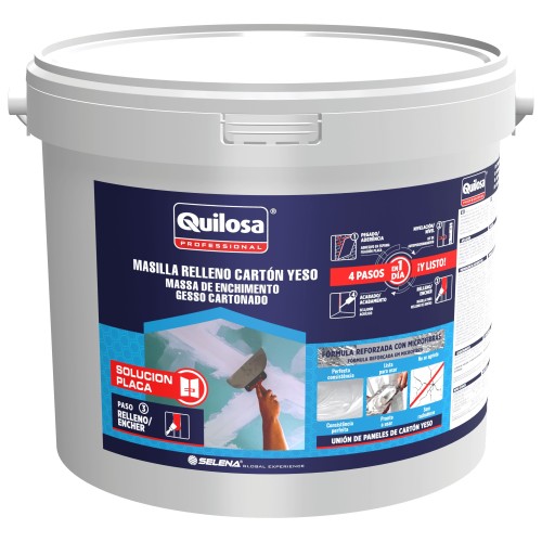 Masilla Relleno Cartón Yeso 10 kg blanco