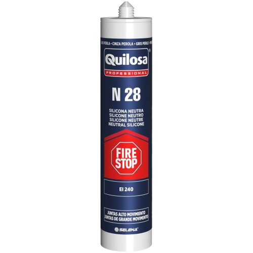 N 28 Silicona Neutra 300 ml gris perla