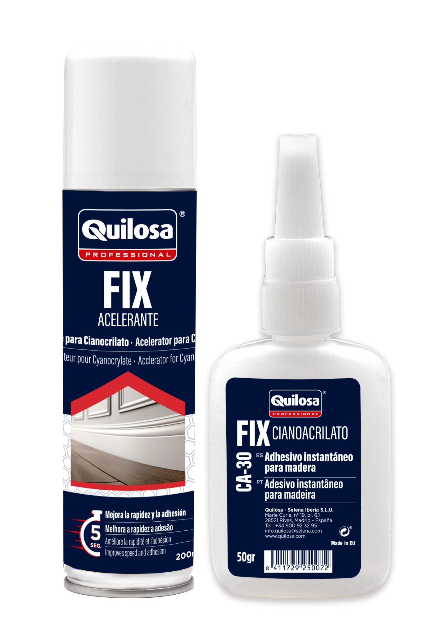 FIX KIT CA-30 Adhesivo de Cianoacrilato + Activador en Spray