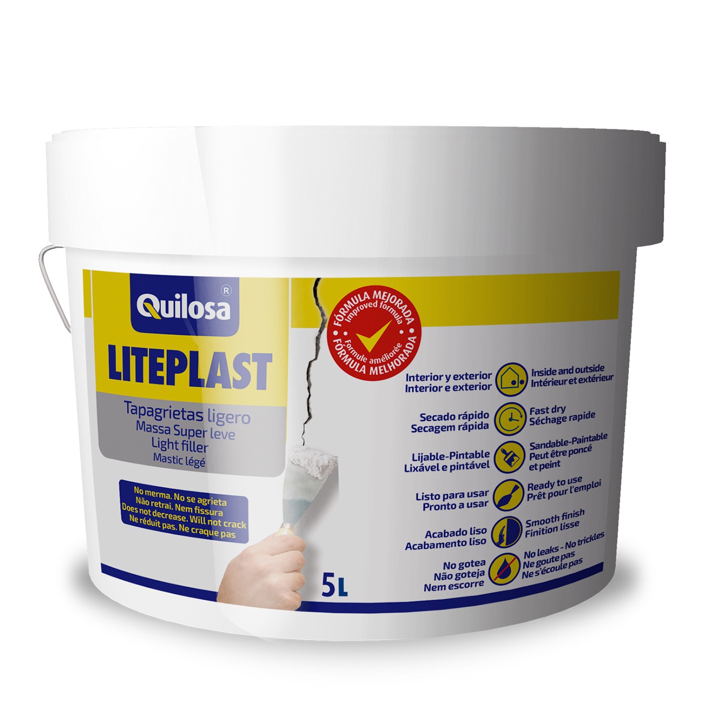 LITEPLAST Tapagrietas Ligero 5 l blanco