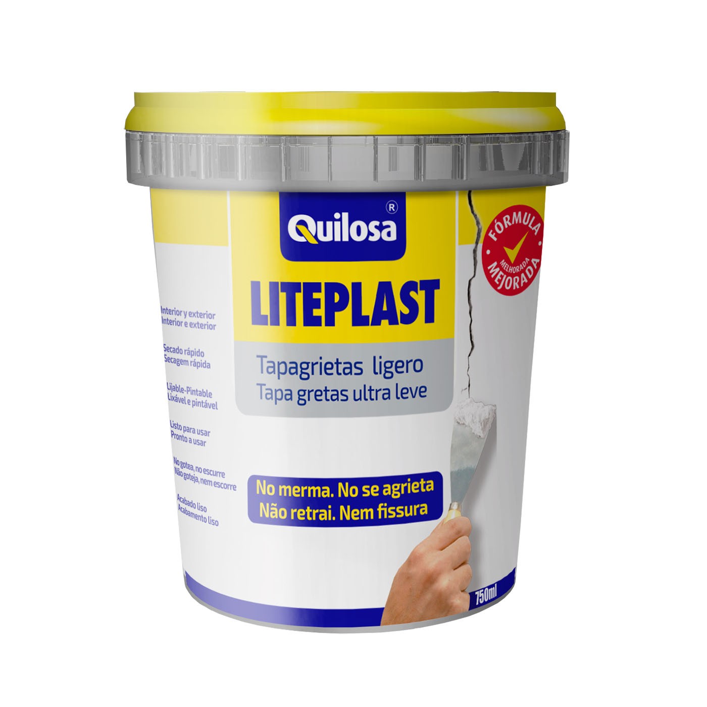 LITEPLAST Tapagrietas Ligero 750 ml blanco