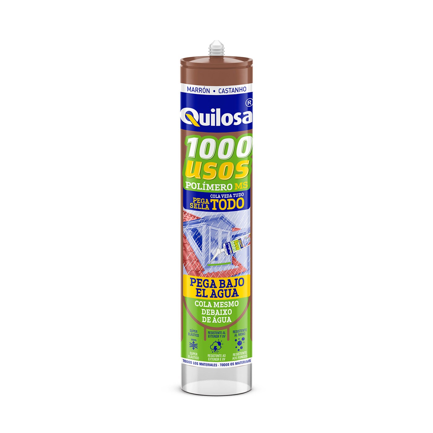1000 USOS Polímero MS 280 ml marrón