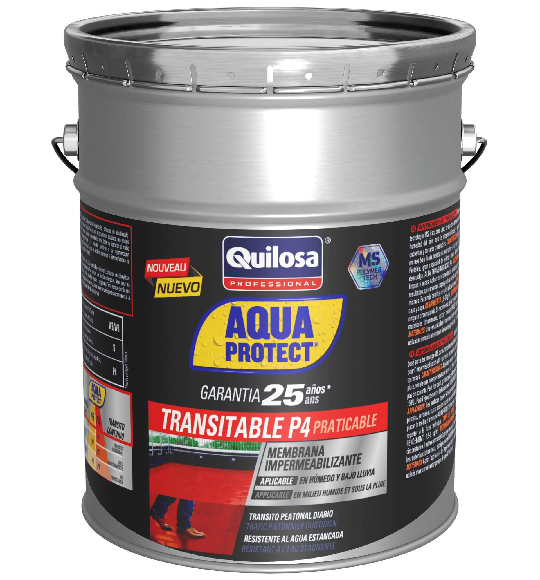 AQUA PROTECT P4 Transitable 5 kg gris