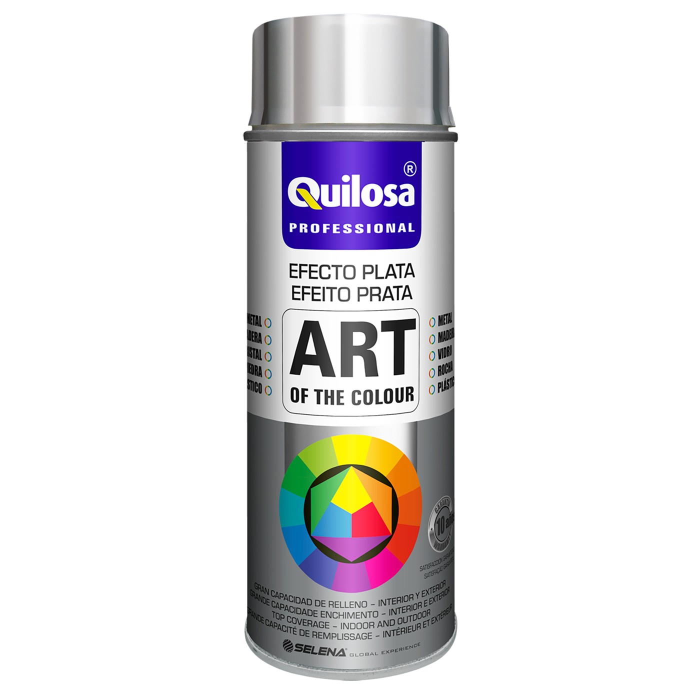 ART OF THE COLOUR Pintura en Spray de Efecto Plateado
