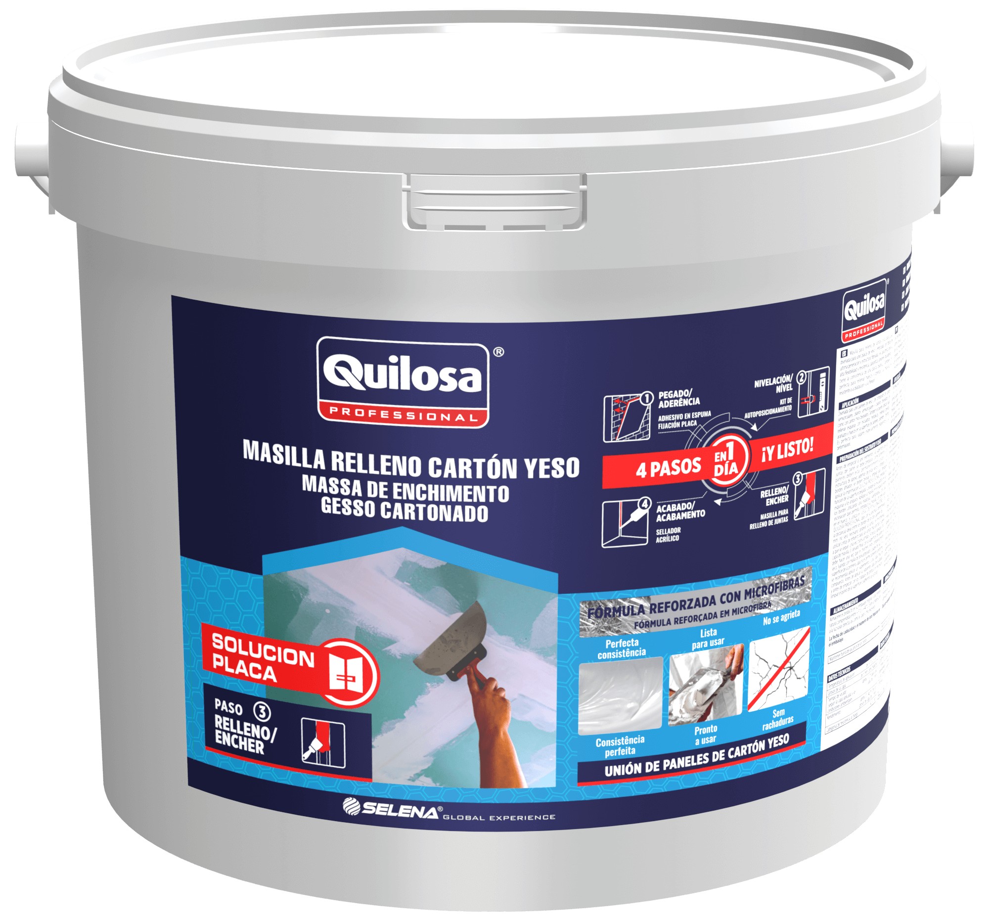 Masilla Relleno Cartón Yeso 5 kg blanco