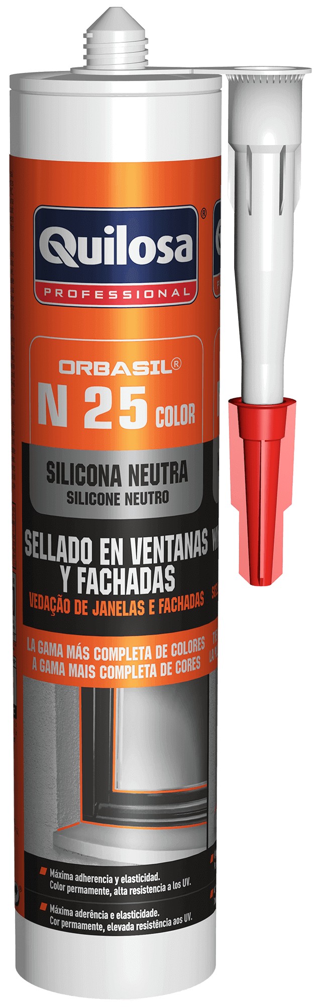 N 25 Color Silicona Neutra 300 ml RAL 7036 gris platino