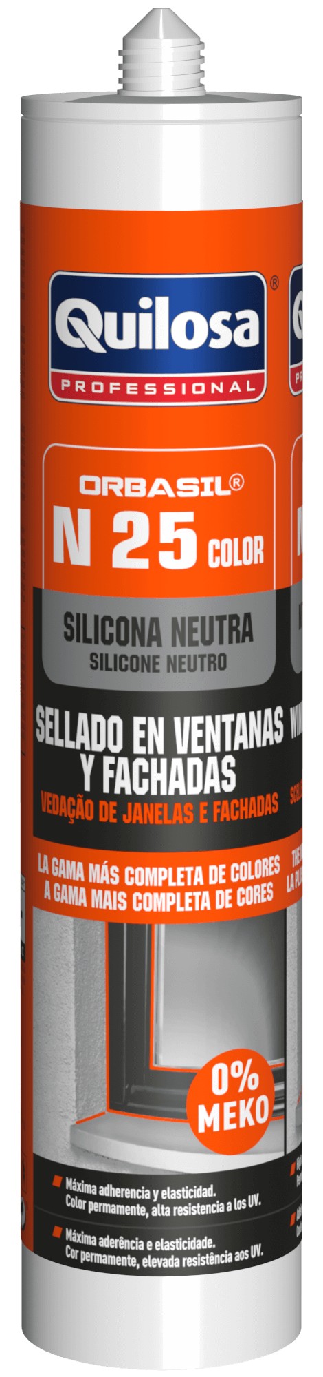 N 25 Color Silicona Neutra 300 ml RAL 7042 gris tráfico A