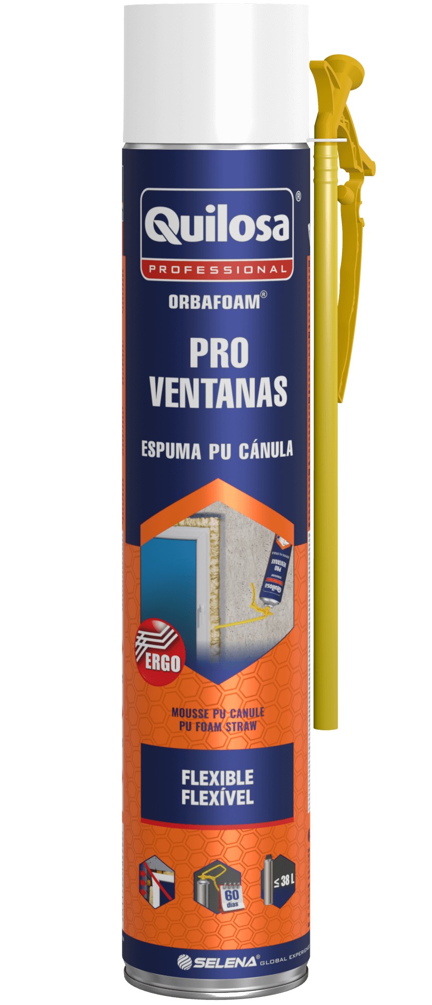 ORBAFOAM PRO Ventanas Espuma PU Cánula ERGO
