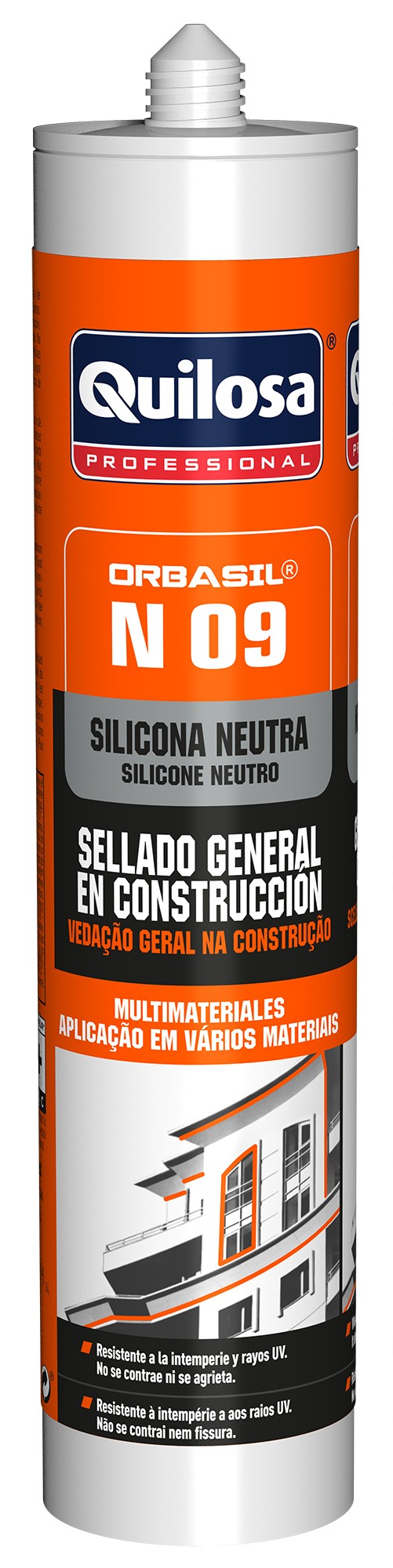 N 09 Silicona Neutra 300 ml negro