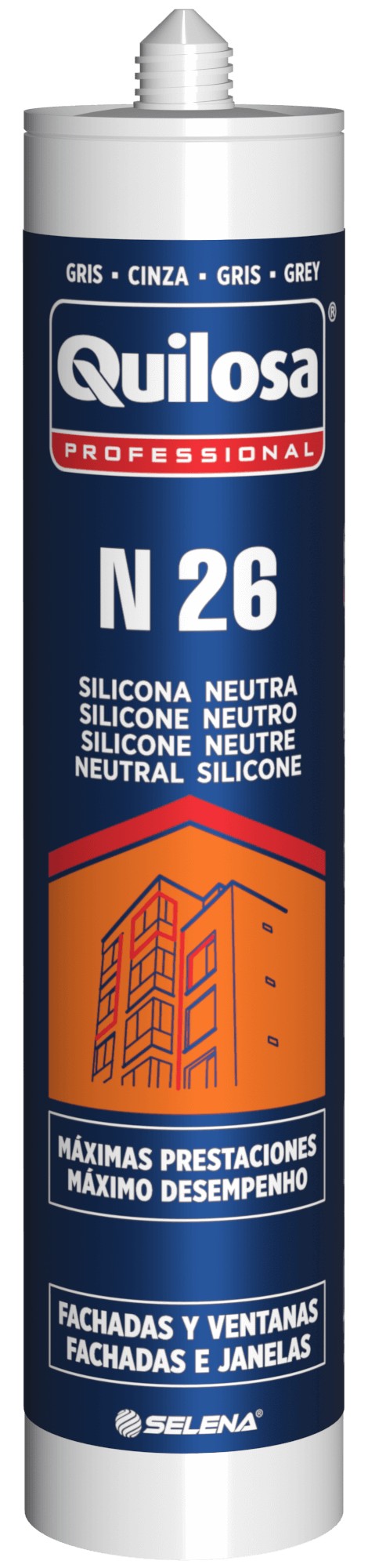 ORBASIL N 26 Silicona Neutra 300 ml gris