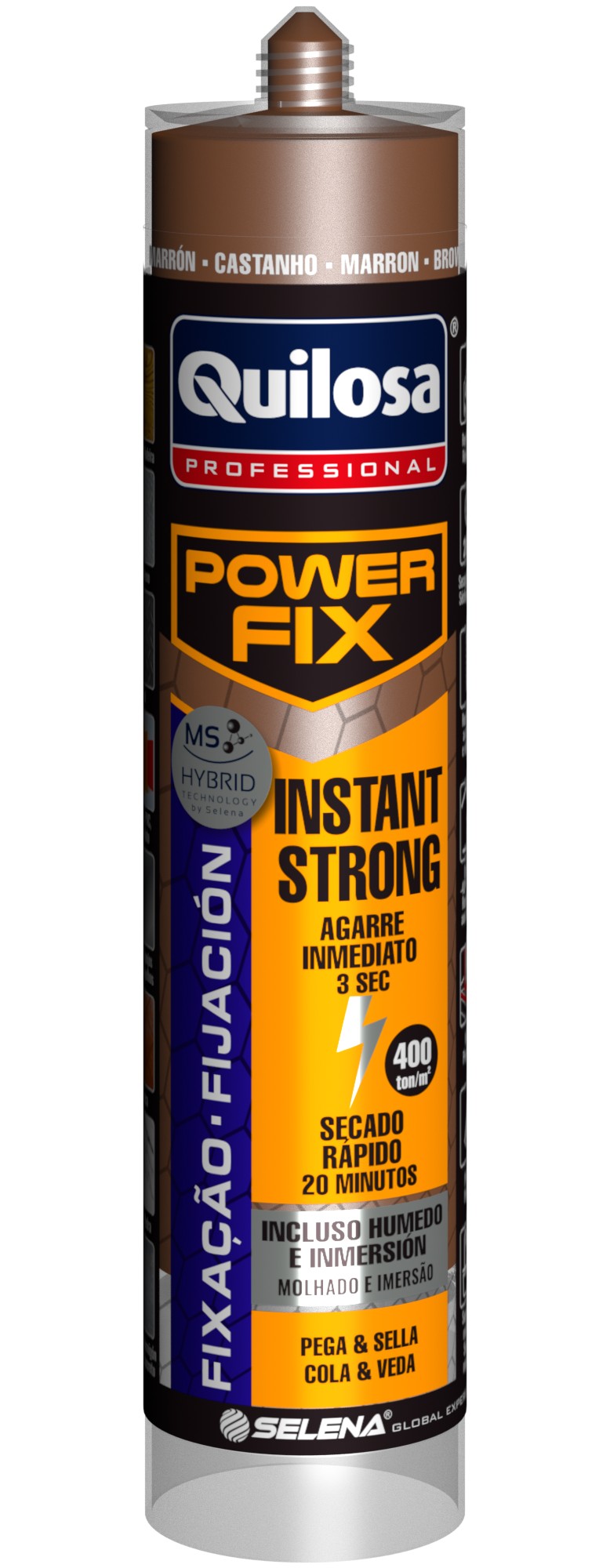 POWER FIX Instant Strong 430 g marrón