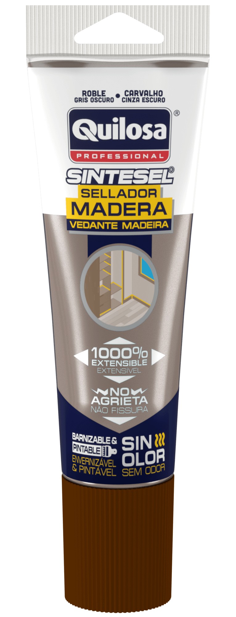 SINTESEL Madera 125 ml gris oscuro roble