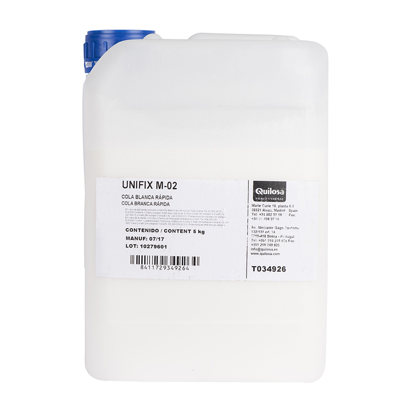 UNIFIX M-02 Cola Blanca Rápida 5 kg