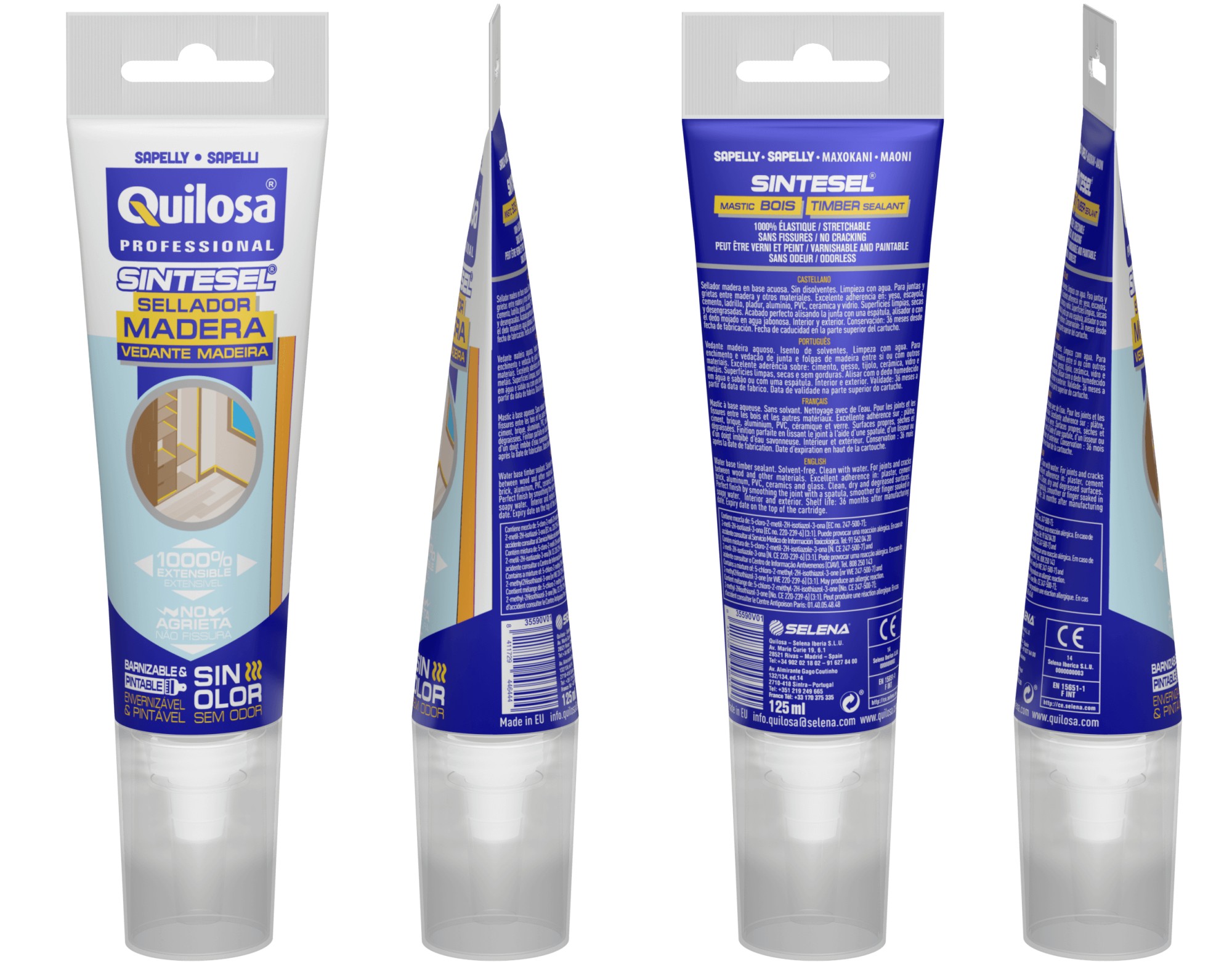 SINTESEL Sellador para madera 125 ml sapelly