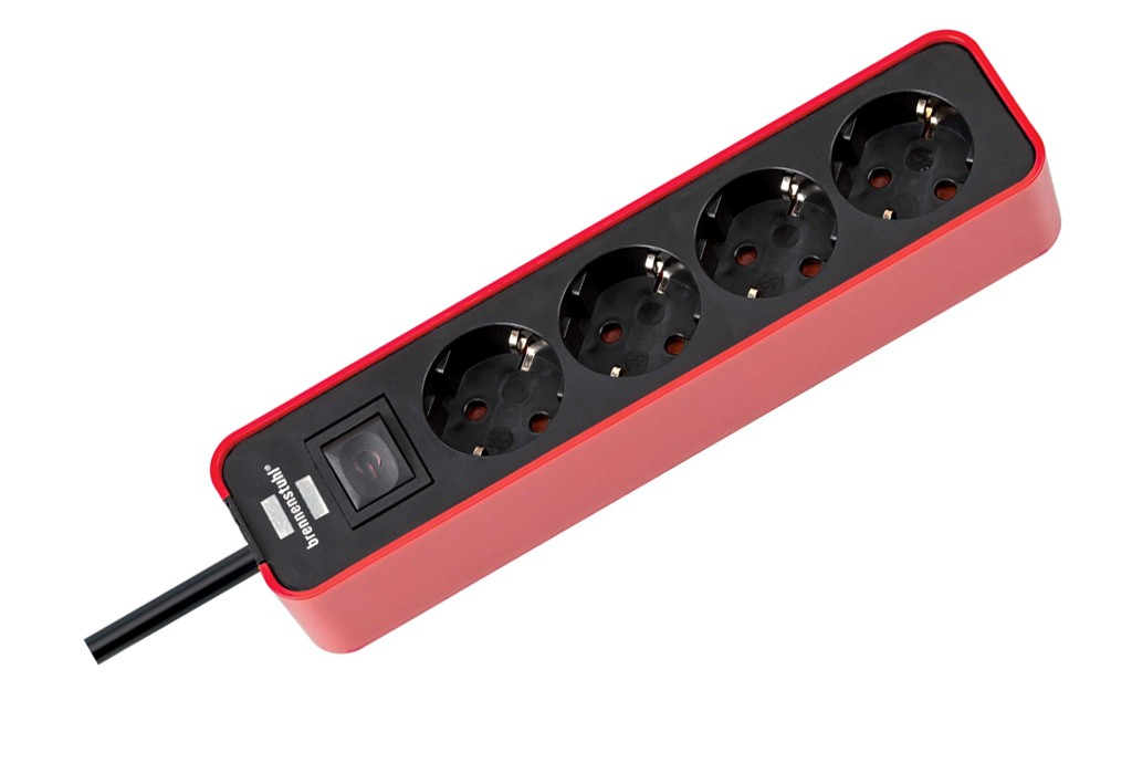 ENCHUFE ECOLOR 4B+INT+1,5M RO/N