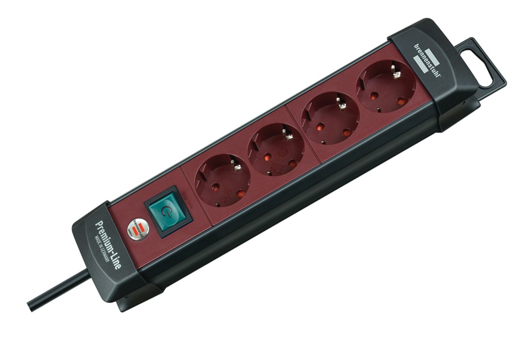 ENCHUFE PREMIUM 4B+INT+1,8M N/BU