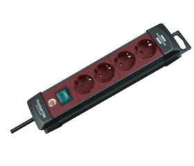 ENCHUFE PREMIUM 4B+INT+1,8M N/BU