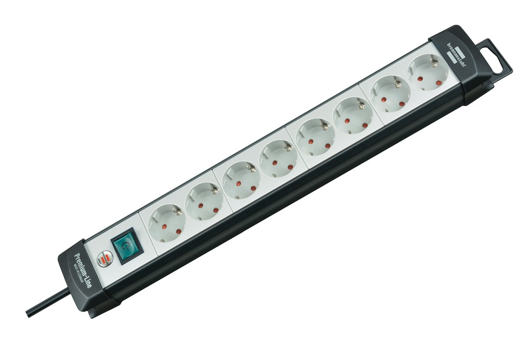 ENCHUFE PREMIUM 8B+INT+3M NEG/GR