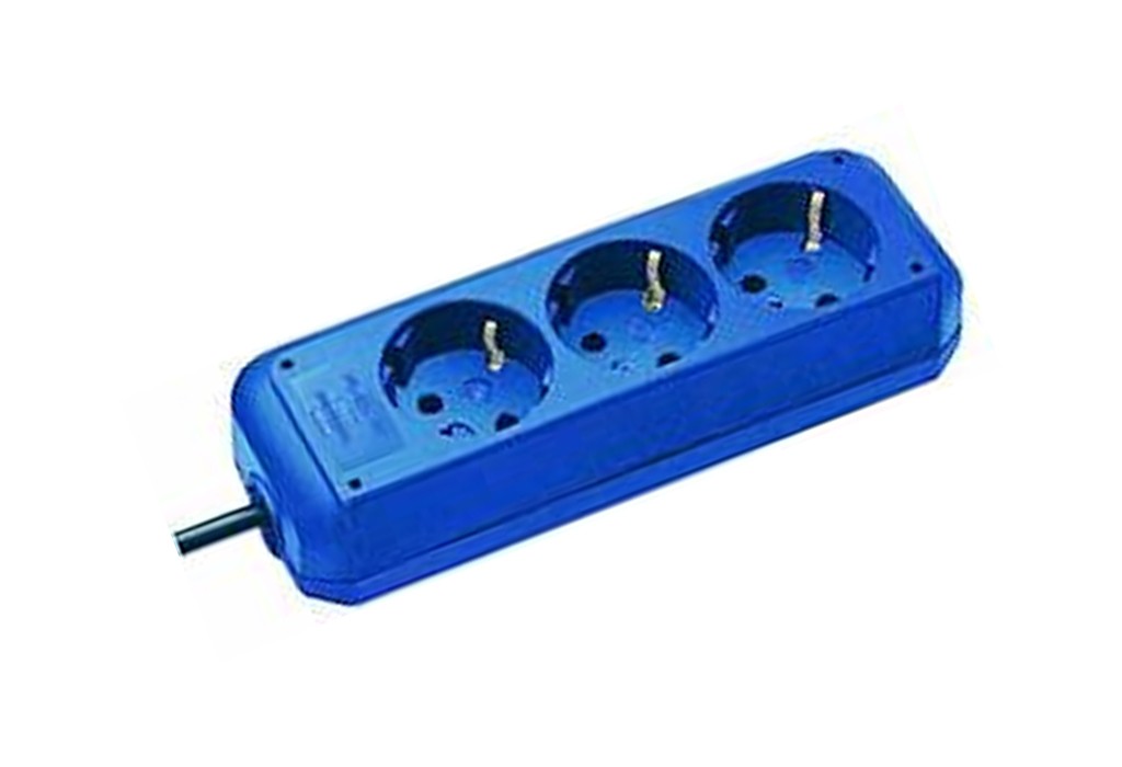 ENCHUFE ECO 3B+1,5M AZUL FG