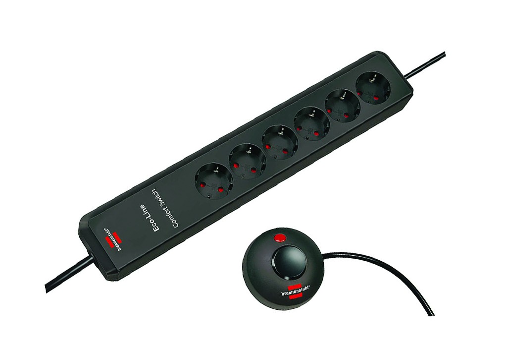 ENCHUFE 6B+INT+2M ANTRACITA