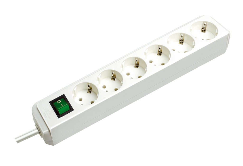 ENCHUFE ECO 6B+INT+3M BLANCO