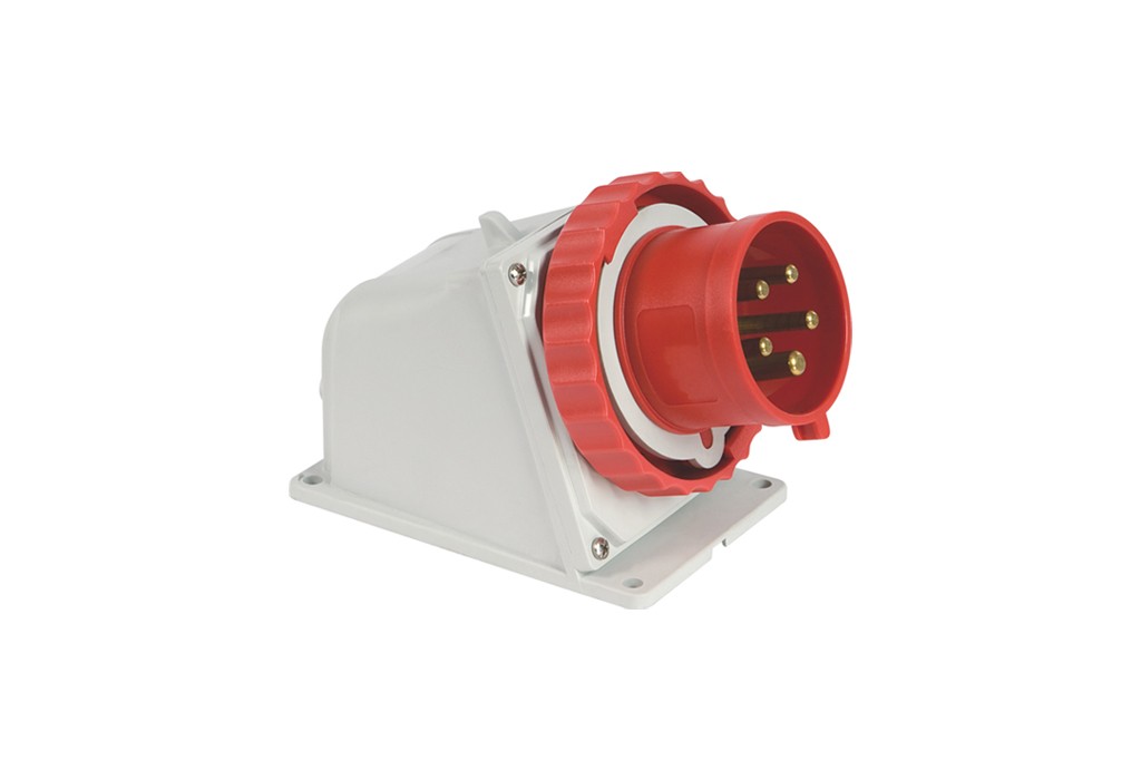 CEE CLAV.FIJA 3P+N+T 380V 32A ROJO IP44