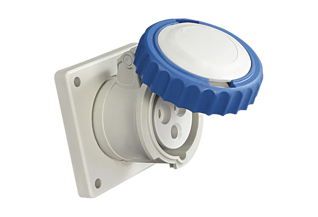 CEE BASE EMP.2P+T 220V 32A AZUL IP67