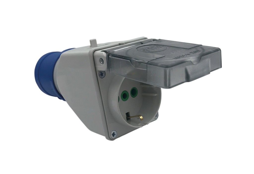 CEE ADAPT.CETAC 2P+T A SCKO IP44