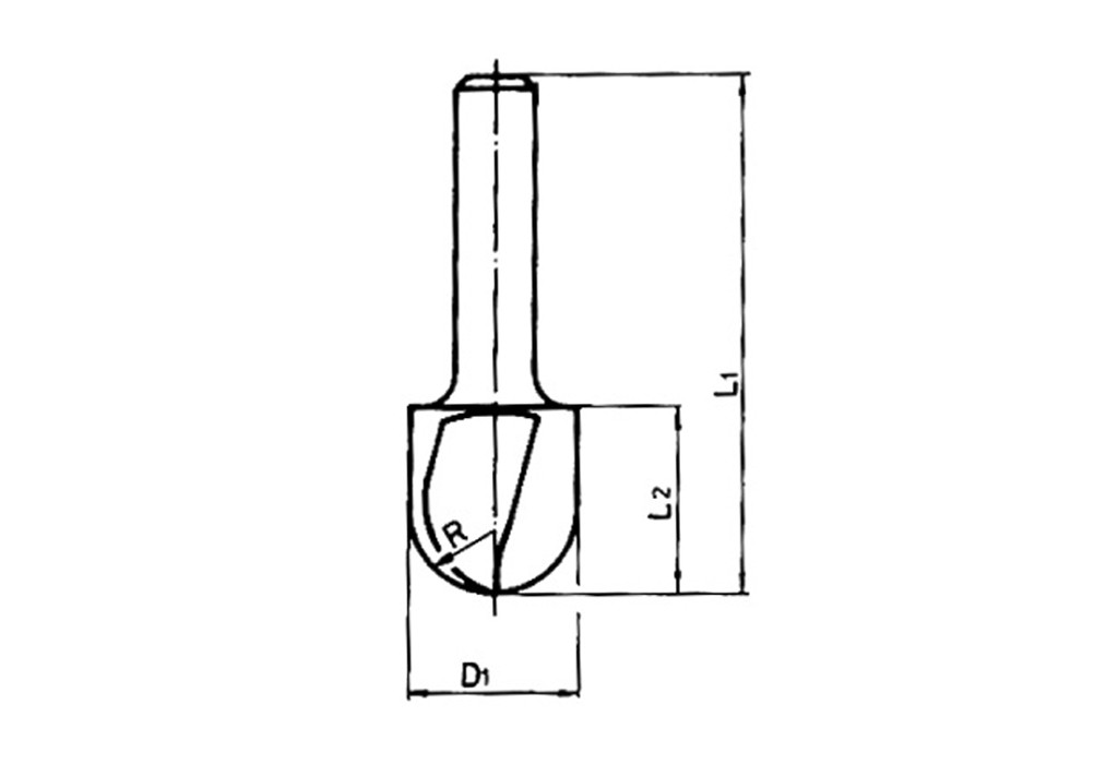 FRESA MADERA HSS ROMO 12.7MM.(FG)