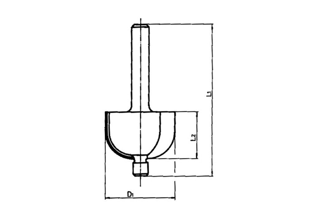 FRESA MADERA HSS ROMO 23.8MM.(FG)