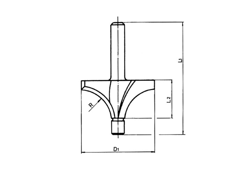 FRESA MADERA HSS PERFIL 23.8MM.(FG)