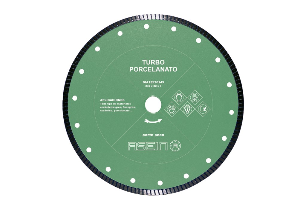 DISCO DIAM. TURBO PORCELANATO D.230MM