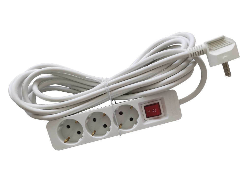 ENCHUFES ECO 3B+INT+5M BLANCO #