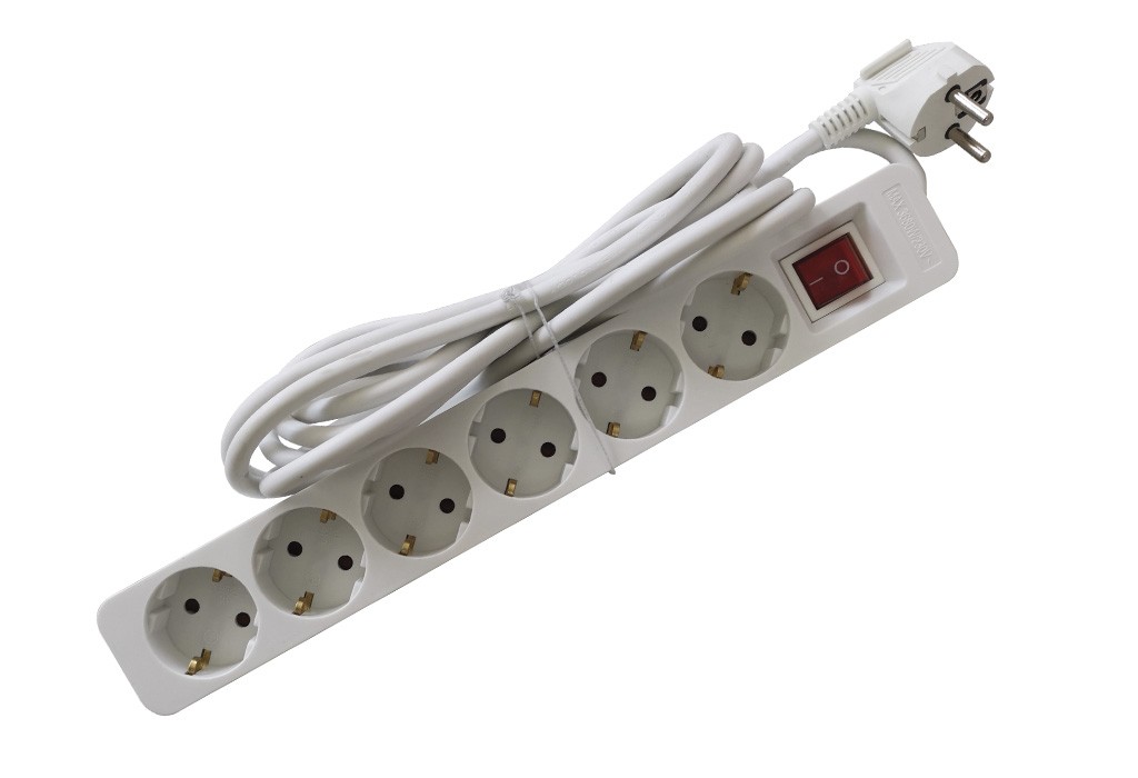 ENCHUFES ECO 6B+INT+3M BLANCO #