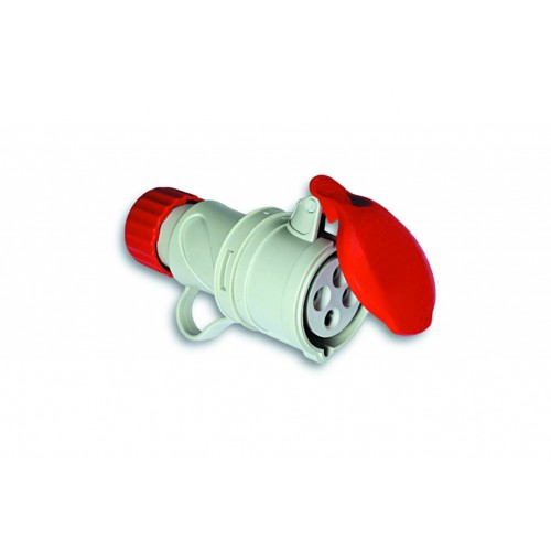 ENCHUFE BASE A.3P+T 380V 32A ROJ
