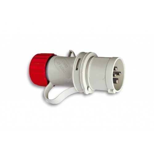 ENCHUFE CLAV.3P+N+T. 380V ROJO