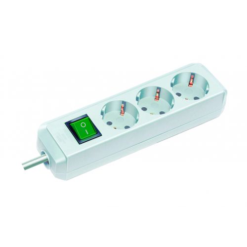 ENCHUFE ECO 3B+INT+3M BLANCO