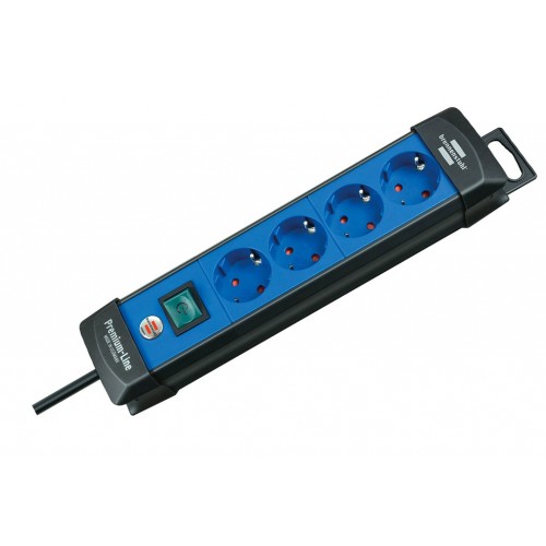 ENCHUFE PREMIUM 4B+INT+1,8M N/AZ