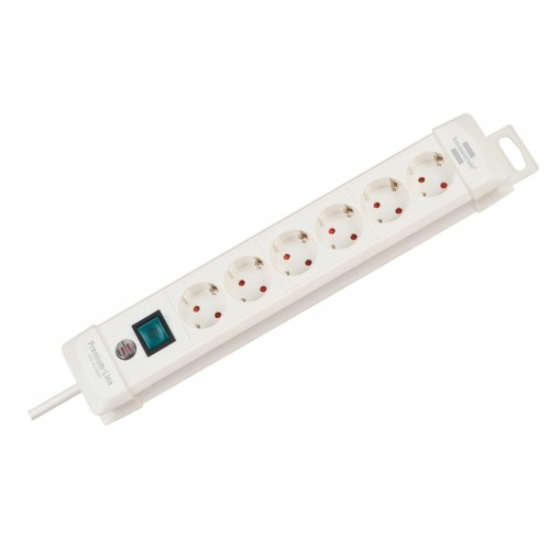 ENCHUFE PREMIUM 6B+INT+3M BL/BCO